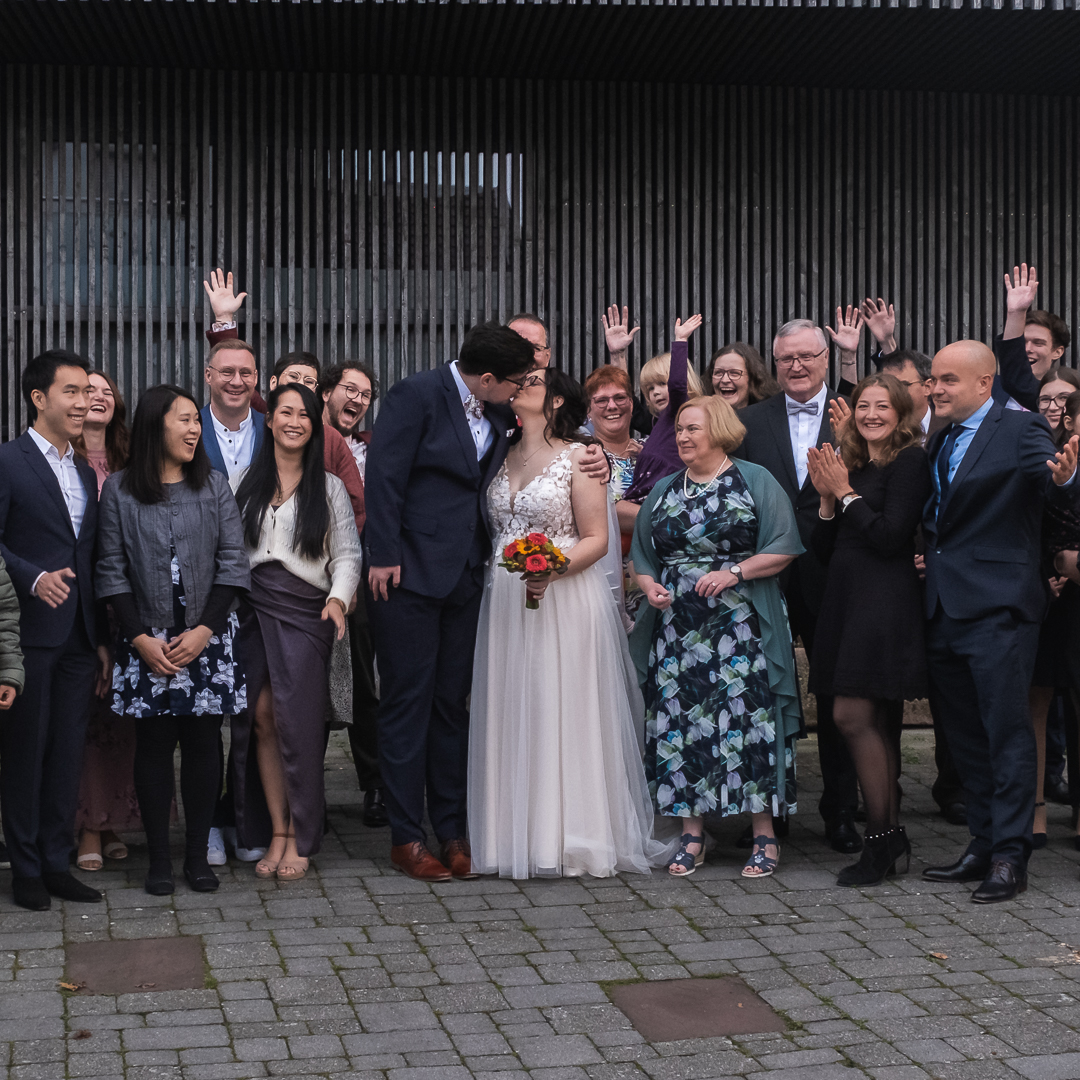 Gruppenbild einer Hochzeit