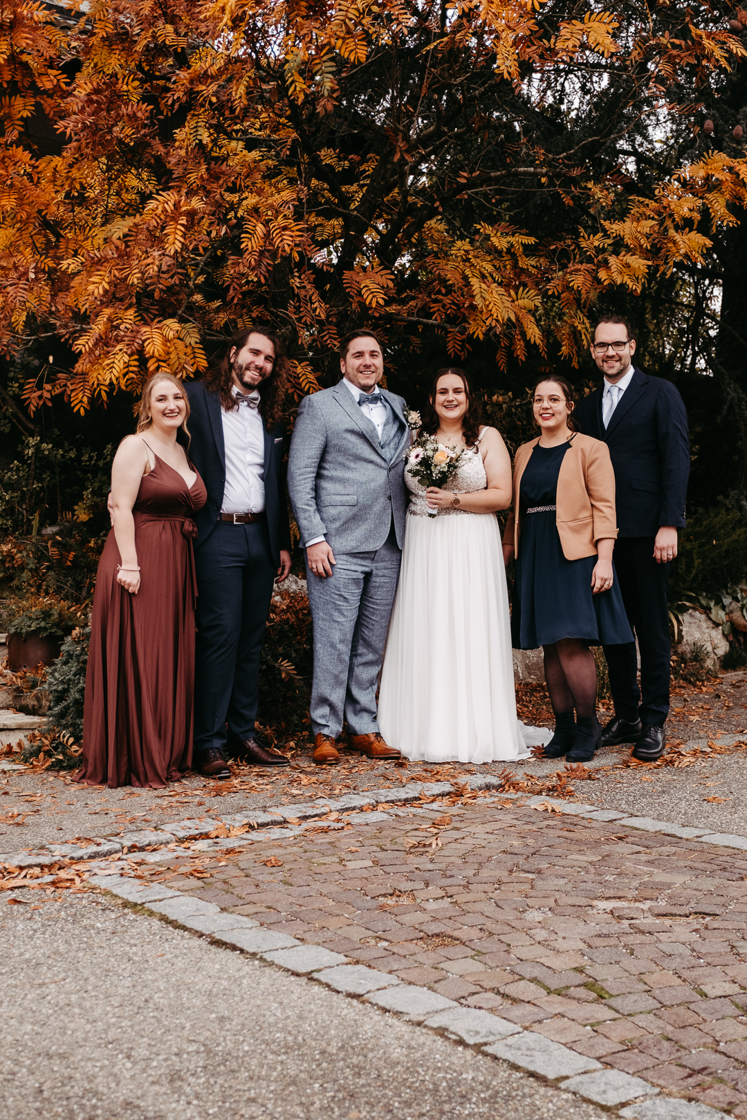 Gruppenfoto Hochzeit