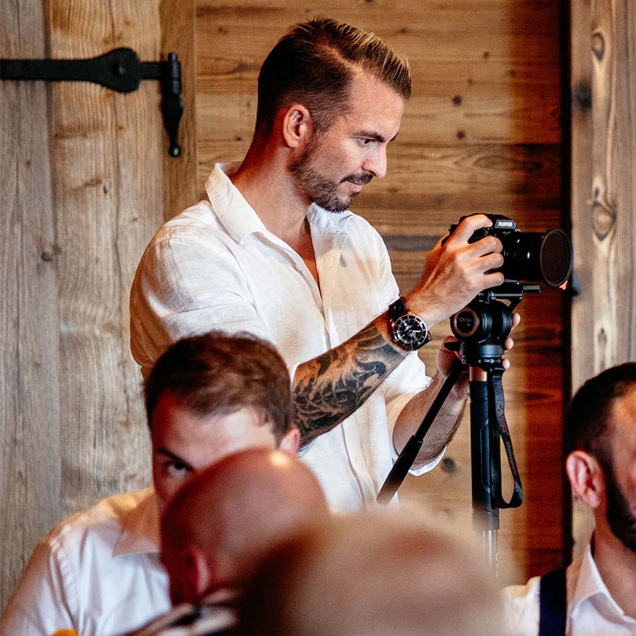 Gerrit-Hochzeitsfilm Hochzeitsvideograf filmt eine Hochzeit